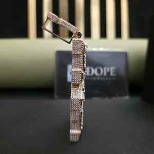 Colgante de Lujo con Diamante Cultivado en Laboratorio E4R de 13.66 CT, con 2 Anillas, de Acero Inoxidable, DOPE JEWELLS, con Dije de Oro Rosa, Moderno, Unisex - Product Image 6