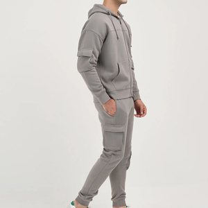 Ensemble de survêtement unisexe en polaire grande taille pour homme, 2 pièces, pantalon de jogging, vente en gros, fabriqué au Pakistan 2026 - Product Image 2