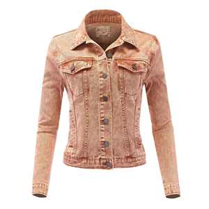 <b>Women</b> Denim Jacket Distressed Ripped Style Casual Streetwear Trendy Fashion <b>Coat</b> Custom Supplier - Product Image 1