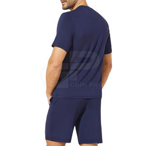Conjunto de pantalones cortos informales para hombre, flexibles, cómodos y transpirables, perfectos para gimnasio, correr, hacer ejercicio y actividades diarias de verano - Product Image 3