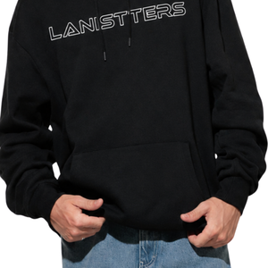 Sweat à capuche personnalisé pour homme avec poche kangourou, sans cordon de serrage, en molleton, impression logo avant et arrière, coupe ample, style décontracté, fournisseur - Product Image 6