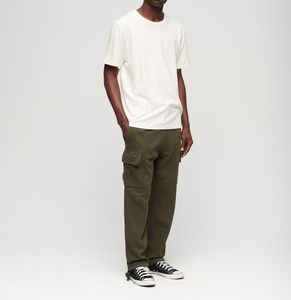 Men's Olive Green Canvas Sweatpants Elastic Waist Drawstring Multiple <b>Pockets</b> Casual Streetwear Waterproof Sweatpants <b>Trouser</b> - Product Image 6