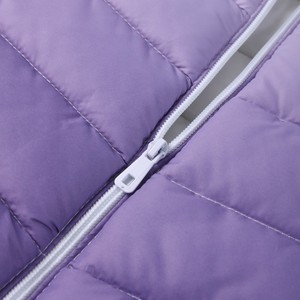 Haut léger et chaud pour <span class=keywords><strong>femme</strong></span>, coupe ajustée, col montant zippé, coupe-vent, écologique, polyvalent, pour l'automne et l'hiver, idéal pour le quotidien et les activités de plein air - Product Image 2