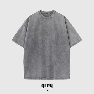 T-shirt vintage de haute qualité 230 GSM, 100 % coton, style streetwear, poids lourd, pour hommes - Product Image 4