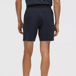 กางเกงขาสั้นผ้าแคนวาสผู้ชาย ระบายอากาศได้ดี โพลีเอสเตอร์/คอตตอน เอวยางยืดปานกลาง มีกระเป๋า ลายเรียบ สำหรับวิ่งและออกกำลังกาย - Product Image 3