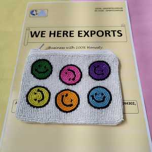 กระเป๋าใส่เหรียญลายการ์ตูนประดับลูกปัดทำมือ พร้อมซิป สายคล้องน่ารัก สีสันสดใส กระเป๋าสตางค์ใบเล็ก กระเป๋าเครื่องสำอางขนาดเล็ก ใส่กุญแจได้ - Product Image 5