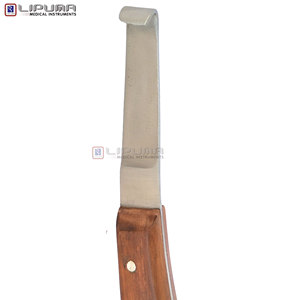 Cuchillo de Pezuña de Doble Punta LIPUMA para Cuidado Equino, Mango de Madera, Hoja de Acero Inoxidable Ultra Afilada, Recortador de Pezuñas para Caballos y Ganado - Product Image 3