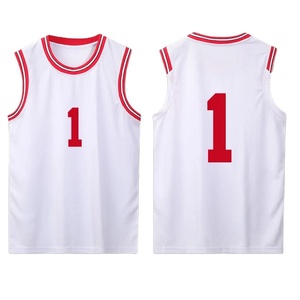 Maillot de basket-ball personnalisé à imprimé uni pour femmes, haut de sport, maillot de basket-ball pour hommes, maillot de basket-ball respirant en maille pour enfants, équipe scolaire - Product Image 1