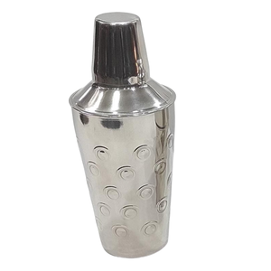 Shaker à cocktails professionnel en acier inoxydable de 750 ml avec enveloppe en cuir de luxe et boucle |   Mélangeur à Martini Manuel pour Événements - Product Image 2