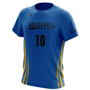 Veste de baseball <span class=keywords><strong>La</strong></span> Dodger, uniformes de dodgeball, sublimation numérique, tissu sport personnalisé, MOQ faible, 1 pièce minimum - Product Image 1