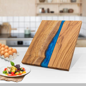 Planche à découper ronde en résine avec manche en bois, compatible lave-vaisselle - Product Image 6