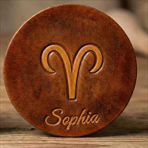Handcrafted Genuine Leather Coasters Top Grain Cowhide Cup Pad Set Heat Resistant <b>Table</b> <b>Mats</b> for Hot Drink GLC-0136 - Product Image 3