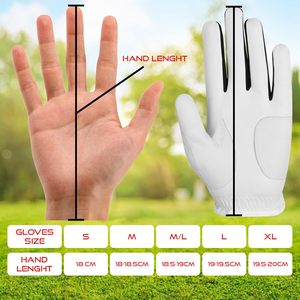 Gants de golf en cuir PU antidérapants de haute qualité, avec logo personnalisé, pour hommes ou femmes, vente chaude, gants de sport pour le golf - Product Image 5