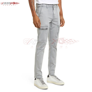 Fashionable Men's <b>Cargo</b> <b>Pants</b> Tapered Leg Side Flap Pockets Streetwear Durable Cotton Wholesale - Product Image 3