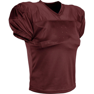Maillot de football américain pour homme, col en V, manches courtes, orange, respirant, en polyester, vêtements de sport, coupe classique, toutes saisons - Product Image 5