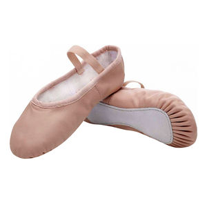 Zapatos de entrenamiento de gimnasia suaves de cuero para adultos, zapatos planos de ballet para niñas, zapatos planos transpirables de cuero de alta calidad - Product Image 2