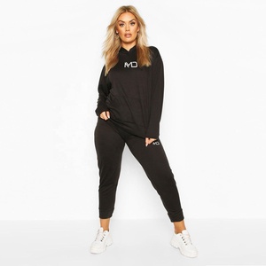 Luxury Women Velvet Streetwear Tracksuit Rhinestone Hoodie With Thick Cotton Joggers Designed For Winter - Product Image 2