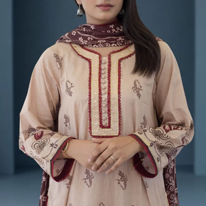 High Embroidered Women Shalwar Kameez Branded Style Women Shalwar Kameez Dupatta Set Wholesale - Product Image 3