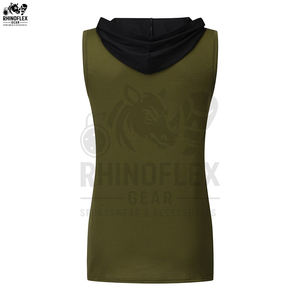 Camiseta sin Mangas con Capucha de Primera Calidad para Hombre, Ropa de Gimnasio Personalizada al por Mayor, Camiseta sin Mangas Personalizada en Color, Talla y Estilo para Hombre - Product Image 2