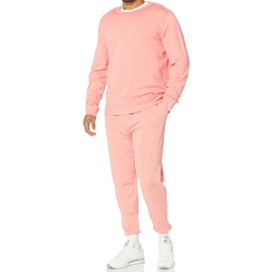 Conjunto Deportivo de Invierno para Hombre, Ligero, de Forro Polar, con Sudadera con Cierre y Pantalones Jogger, Color Sólido, Logotipo Personalizado, OEM, Venta al Por Mayor, Proveedor de Fábrica - Product Image 1