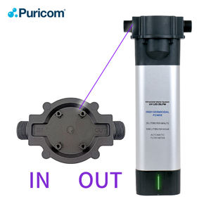 หลอดไฟฆ่าเชื้อโรคในน้ำ PURICOM แบบไฟฟ้า UV LED อัลตราไวโอเลต ได้รับการรับรองมาตรฐาน CE/RoHS ใช้ไฟ 24V DC อัตราการไหล 25 ลิตร/นาที สำหรับใช้ในบ้านทั้งหลัง - Product Image 2