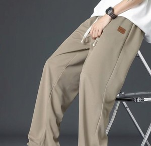 Nouvelle Collection – Pantalon Décontracté Ample et Léger en Coton 100% pour Homme, Taille Mi-Haute, Coupe Droite, Idéal pour l'Extérieur - Product Image 3