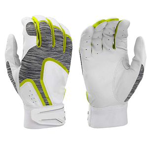 Gants de course demi-doigts blancs et rouges respirants avec fermeture auto-agrippante unisexe pour usage extérieur - Product Image 6