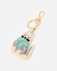 Llaveros Artesanales Indios con Cuentas de Color Negro, con Diseño y Color, Regalos de Recuerdo para Niñas, Llavero con Brillo de Laca de la India - Product Image 6