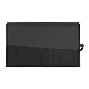 Étui à roulettes en cuir haut de gamme en promotion |   Organisateur d'outils en cuir de vache véritable |   Porte-accessoires de toilettage compact 24 x 17 cm - Product Image 2