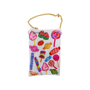 Handmade Seed Beaded Pineapple Crossbody <b>Phone</b> Bag <b>Other</b> Apparel <b>Accessories</b> <b>Other</b> Fashion <b>Accessories</b> - Product Image 2