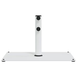 Sombrilla de Patio con Base de Acero Blanco y Tubo de Hierro, 33.1 Libras, Producto Duradero y Elegante - Product Image 4