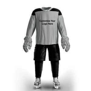 Camiseta de Hockey sobre Hielo Soccer Max Premium, Manga Larga, Impresión Sublimada, Unisex, Adulto, Tejido de Malla, Cuello en V - Product Image 4