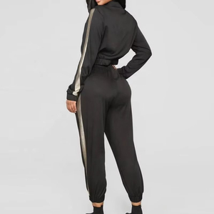 Ensemble de survêtement élégant 2 pièces personnalisé avec votre logo, survêtement pour femmes, molleton de coton surdimensionné, vente en gros de survêtements pour femmes - Product Image 3