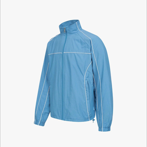 ชุดวอร์มผู้ชายขายส่ง เสื้อแจ็คเก็ตซิปพิมพ์โลโก้ด้านหน้าแบบกำหนดเอง ระบายอากาศได้ดี และกางเกงจ็อกเกอร์เอวยางยืด - Product Image 6