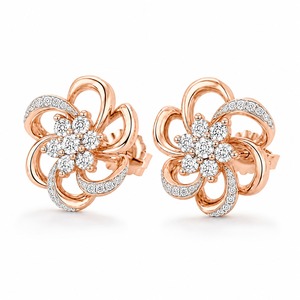 Pendientes de Oro Blanco con Diamantes en Forma de Pera, Joyería de Boda para Mujer, Engaste de Bisel, Estilo Clásico - Product Image 5