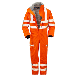 Combinaison de travail haute visibilité nouvelle génération avec capuche, imperméable et résistante, uniforme de sécurité anti-poussière - Product Image 1
