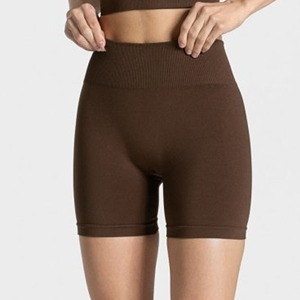 Shorts décontractés pour femmes, style européen et américain, couleur unie, cinq boutons, coupe droite ajustée, grande taille, 100 % polyester - Product Image 1