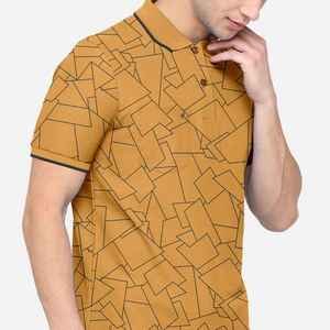 Camiseta de trabajo reflectante de alta visibilidad para hombre OEM, ropa de trabajo, camisa 100% poliéster, camiseta reflectante de color amarillo - Product Image 2