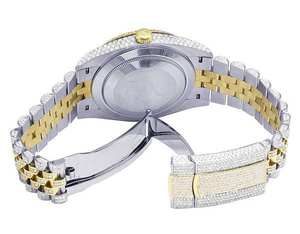 นาฬิกา BOJ R.O.L.E.X.15 ตัวเลขโรมัน VVS มอยส์ซาไนต์ หรูหรา อัตโนมัติ แฟชั่น 41 มม. เครื่องญี่ปุ่น อะนาล็อก สตีล ควอตซ์ ตัวล็อคแบบซ่อน - Product Image 5