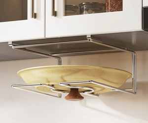 Organizador de tapas de ollas para colgar en la pared de la cocina, soporte para tapas de ollas, ahorrador de espacio, organizador de cocina - Product Image 1