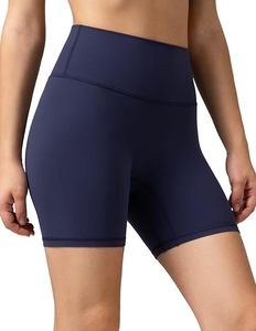 Shorts Deportivos de Cintura Alta para Mujer, Color Sólido, Tejido Elástico, Estilo Deportivo, Cintura Elástica, Secado Rápido - Product Image 6