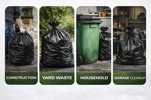 Bolsas de Basura Negras Resistentes de Primera Calidad TH GB-024, 33 Galones, 1 Mil de Grosor, 30 Unidades, Grado Comercial, a Prueba de Fugas - Product Image 4