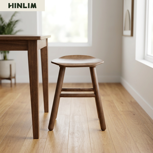 Modern Wooden <b>Stool</b> Scandinavian Design Modern Living Room Furniture Durable Home Use Apartment Style - Product Image 1