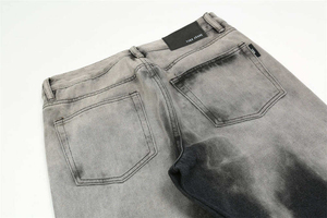 Casual Loose Fit <b>Flare</b> Leg <b>Jeans</b> <b>Men</b> Mid Waist Denim Cotton Spring Summer Lightweight <b>for</b> Wash Waterproof Eco-Friendly - Product Image 5