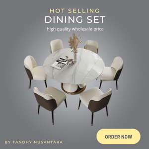 Juego de mesa de comedor redonda de buena calidad para sala de comedor y muebles de restaurante juego de comedor de madera maciza a la venta - Product Image 4