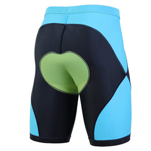 Pantalones Cortos de Ciclismo para Hombre, Negros con Ribete Azul, Acolchados, Transpirables, de Secado Rápido, Ropa Deportiva para Exteriores - Product Image 4