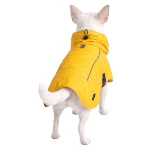 Impermeable para Perros Color Amarillo Mostaza, Chaqueta con Capucha para Mascotas, Ligera, Resistente al Viento, para Perros Medianos y Grandes - Product Image 3