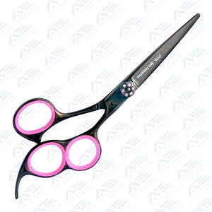 Beauty กรรไกรขนาด5.5นิ้วสีดำดีไซน์ตามหลักสรีรศาสตร์แบบ3รูสำหรับเครื่องมือความงามที่สะดวกสบาย - Product Image 6