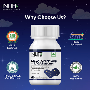 Comprimés de mélatonine 10 mg avec tagar et camomille – Soutien bien-être nocturne - Product Image 3