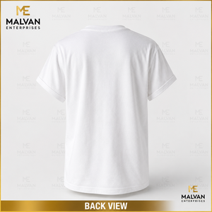 เสื้อยืดคอกลมแขนสั้นผู้ชาย ผ้าฝ้าย 100% ลายทาง โลโก้ด้านหลัง ทรงปกติ ไม่หด รุ่น HDFS094-A4 - Product Image 3